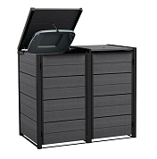 Шкаф для мусорных баков (Hide Away Bin Storage 240 L Grey)