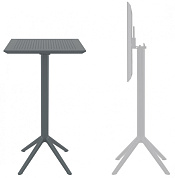 стол пластиковый барный складной siesta contract sky folding bar table 60 в официальном магазине viva-verde.ru