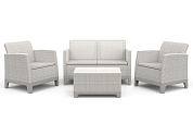 комплект мебели сканди форма (scandi forma set with 2 seater sofa and storage box jute table pebble grey & soft beige ) бежевый в официальном магазине viva-verde.ru