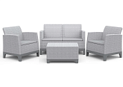 комплект мебели сканди форма (scandi forma set with 2 seater sofa and storage box jute table ash grey & storm grey) св.серый в официальном магазине viva-verde.ru