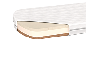 Матрас для кровати KIDI soft от 3 до 7 лет кокос/eco-foam/латекс 12 см (67*167 см)  по выгодным ценам с доставкой по Москве и Регионам от производителя. Более 50 видов детских кроваток, диванов, стульчиков, столов, комплектов. Доставка 24/7. Фирменная гарантия на детскую мебель.
