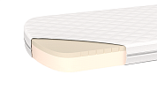 Матрас для кровати KIDI soft от 3 до 7 лет латекс/eco-foam 12 см (67*167 см)  по выгодным ценам с доставкой по Москве и Регионам от производителя. Более 50 видов детских кроваток, диванов, стульчиков, столов, комплектов. Доставка 24/7. Фирменная гарантия на детскую мебель.