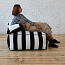 РАУНД Пуф с полосками