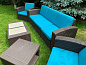 Комплект чехлов для Rattan Premium 5 синий