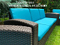 Мебель RATTAN Premium 4 серый