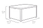 Стол-сундук Арика (Arica storage table), коричневый