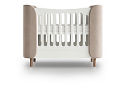 Кроватка KIDI Soft mini cпальное место 60*120 см антивандальная ткань (бежевый)  по выгодным ценам с доставкой по Москве и Регионам от производителя. Более 50 видов детских кроваток, диванов, стульчиков, столов, комплектов. Доставка 24/7. Фирменная гарантия на детскую мебель.