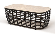 "ницца" журнальный столик из искусственного ротанга, цвет бронзовый в официальном магазине viva-verde.ru