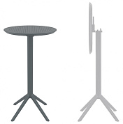 стол пластиковый барный складной siesta contract sky folding bar table 60 в официальном магазине viva-verde.ru