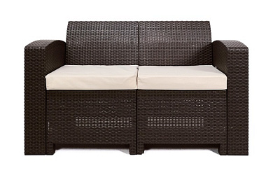 раттан премиум / rattan premium, диван двухместный, венге в официальном магазине viva-verde.ru