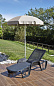Шезлонг пластиковый GARDEN RATTAN Pool