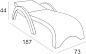 Шезлонг пластиковый с матрасом GS 1009 (Fiji)