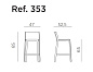 Стул пластиковый полубарный Nardi Trill Stool Mini