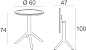 Стол пластиковый складной Siesta Contract Sky Folding Table 60