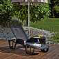 Шезлонг пластиковый GARDEN RATTAN Pool