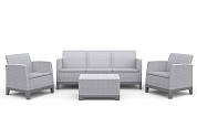 комплект мебели сканди форма (scandi forma set with 3 seater sofa and storage box jute table ash grey & storm grey) св.серый в официальном магазине viva-verde.ru