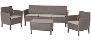 комплект салемо трипл сет (salemo 3 seater set) капучино в официальном магазине viva-verde.ru