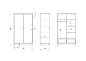 Шкаф Classic 2-х створчатый со скрытыми ящиками (белый)