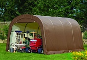 картинка гараж тентовый "карелия" 3x4,5x2,4 м, коричневый от магазина viva-verde.ru