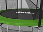 Батут с сеткой внутри Unix 12 ft 3,66 м с лестницей (зеленый)