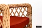 Комплект плетеной  мебели MOKKA VILLA ROSA (4 кресла) + 4 подушки